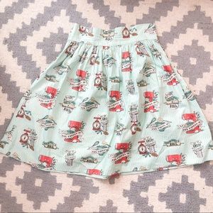 Heart of Haute ‘Mixin’ Vixen’ pinup skirt